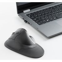 サンワダイレクト エルゴマウス(左利き・疲労軽減・フィンガーフラップ・DPI切替・赤色光学センサー) 400-MA108L 1個（直送品）