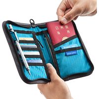 サンワダイレクト パスポートケース(トラベルオーガナイザー・11ポケット・航空券対応・Mサイズ・グレー) 200-BAGIN003GY 1個（直送品）