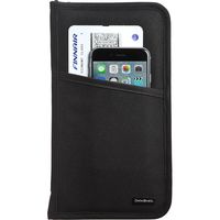 サンワダイレクト パスポートケース（トラベルオーガナイザー・13ポケット・航空券対応・Lサイズ・ブラック） 200-BAGIN002BK 1個（直送品）