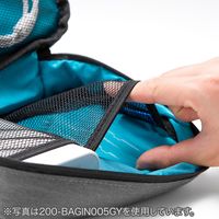 サンワダイレクト トラベルポーチ（PC周辺収納ポーチ・充電器ポーチ・ブラック） 200-BAGIN005BK 1個（直送品）