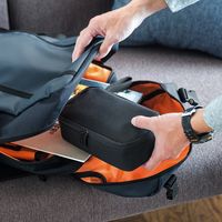 サンワダイレクト 旅行用収納ポーチ（充電器・ケーブル・ACアダプター・モバイルバッテリー・ブラック） 200-BAGIN006BK 1個（直送品）