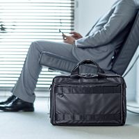 サンワダイレクト 3WAYビジネスバッグ 大容量（A4・31リットル・耐水・止水ファスナー） 200-BAG127BK 1個（直送品）