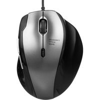 サンワダイレクト 静音マウス（有線・エルゴノミクス・人間工学・中型・DPI切替・ガンメタリック） 400-MA111GM 1個（直送品）