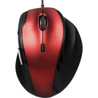 サンワダイレクト 静音マウス（有線・エルゴノミクス・人間工学・中型・DPI切替・レッド） 400-MA111R 1個（直送品）