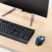 サンワダイレクト ワイヤレスマウス（IRセンサー・色落ちしない・静音ボタン・左右対称・DPI切替・戻る・進むボタン・手汗） 400-MA118BL（直送品）