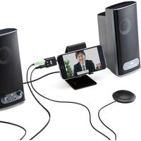 サンワダイレクト iPhone・iPad向け外付けマイク(WEB会議・Skype・FaceTime対応) 400-MC008 1個（直送品）