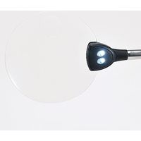 サンワダイレクト LEDライト付き拡大鏡(クリップ対応) 400-CAM019 1個（直送品）
