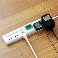 サンワダイレクト ワットメーター付き電源タップ 消費電力計 検電器(節電対策) 700-TP1052DW 1個（直送品）