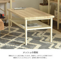 B.Bファニシング OTIS センターテーブル 幅900×奥行460×高さ410mm ホワイト OTCT-90WHT 1台（直送品）