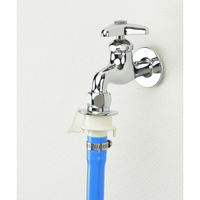 カクダイ ガオナ 二槽式洗濯機用給水ホース 2.0m (長さ調節可能 ブルー) GA-LC031 1個