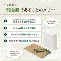 ティッシュペーパー 920組（1840枚）nepia krafco（クラフコ） 1個 王子ネピア  限定