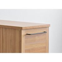 佐藤産業 LAFIKA（ラフィカ） キッチンキャビネット 幅854×奥行400×高さ900mm ナチュラル LF90-90C NA 1台（直送品）