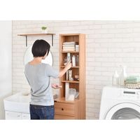 佐藤産業 DOLLY（ドリー） 隙間収納ラック 幅300×奥行400×高さ1700mm ナチュラル DO170-30SS DNA 1台（直送品）