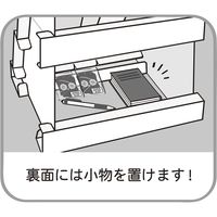 ササガワ 紙製組立式傾斜かざり棚 BIG ブラック 44-5866 1台