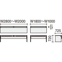 【組立設置込】コクヨ ワークヴィスタプラス 片面デスク 配線固定式 幅1000×奥行725×高さ720 DWV-PD1007-SAWMP22 1台（直送品）