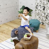 後藤家具物産 アニマルスツール ヒツジ グレー ST-11SP 1脚（直送品）