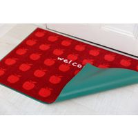 山崎産業 ホップマット リンゴがいっぱい #6 レッド 6635000006Y8R 1箱（1枚入）（直送品）