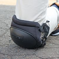 ケイワーク フック式ヒザパッド 黒 フリー PW-45 1セット(1組×5)