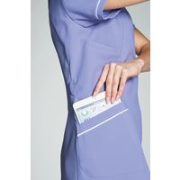 フォーク レディスジップスクラブ ダークネイビー×ホワイト HI706-17-M 1枚　スクラブ