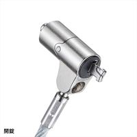 サンワサプライ nanoスロット対応セキュリティワイヤー・シリンダ錠 Nano Saver対応 SLE-38S 1個（直送品）