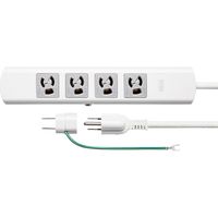 延長コード 電源タップ 5m 3P（ピン） 4個口 スイッチ ライトグレー TAP-34MG-5 サンワサプライ 1個