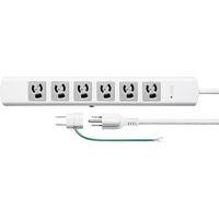 延長コード 電源タップ 5m 3P（ピン） 6個口 スイッチ ライトグレー TAP-SP36MG-5 サンワサプライ 1個