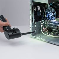 サンワサプライ 電動エアダスター 充電式 LEDライト付き CD-ADE1BK（直送品）