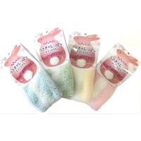 マーナ うさぎのしっぽのボディタオル・G B009G 6個（直送品）