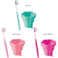マーナ たためるコップと歯ブラシセット フラワー・LP B015LP 1セット(6個)（直送品）