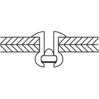 エビ カラーリベット ホワイト（エコパック） CNSA52WMP 1箱（55本入） ロブテックス（直送品）