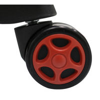 【軒先渡し】ヤマソロ　Monza　オフィスチェア レーシングバケットシート オットマン クッション付 レッド 1脚（直送品）