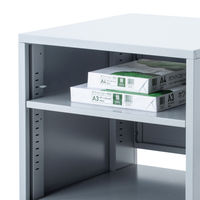 サンワサプライ 高耐荷重プリンタスタンド/台/ラック 幅600×奥行620×高さ600mm ライトグレー LPS-115 1個（直送品）