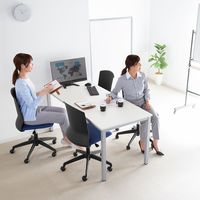 サンワサプライ オフィスチェア プラスチックシェルチェア 肘無し ブラック SNC-T156BL 1個（直送品）