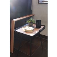 【軒先渡し】 あずま工芸 TOCOM マルコ サイドテーブル スクエア 幅400×奥行300×高さ480mm ナチュラル 1台（直送品）