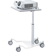 サンワサプライ プロジェクター台 短焦点プロジェクター対応 幅475×奥行540×高さ530～730mm ホワイト PR-10N 1台（直送品）