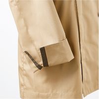 住商モンブラン コックコート 男女兼用 長袖 ブラウン×ベージュ BW6501-8 1枚