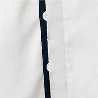 住商モンブラン コックコート 男女兼用 7分袖 ホワイト×ブラック 6-421 1枚