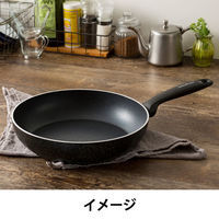 アイリスオーヤマ IH対応 グリーンシェフ ロックスフライパン28cm ブラック GC-RF-28I（直送品）