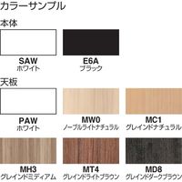【組立設置込】コクヨ SAシリーズ 壁面AV機器台 幅1600×奥行400×高さ800mm ブラック/グレインドナチュラル 1台（直送品）