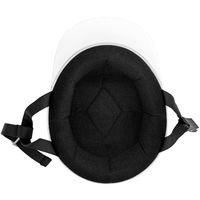 【二輪車・バイク用ヘルメット】アクアドリーム（AquaDream） 白ツバハーフヘルメットガンメタ AD-WH100-GM 1個（直送品）