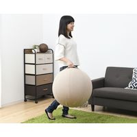 YAMAZEN バランススツール HBS-55(BE) 1台（直送品）