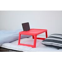 山善 YAMAZEN コンパクトフリーテーブル 幅630×奥行350×高さ250mm ローズレッド CFT-5035(RR) 1台（直送品）