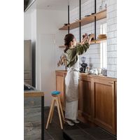 コッぺハイスツール53cm ウォールナット材 オイル仕上げ 皮革張り SC338-1S53 WN-OM-AK704 1脚（直送品）