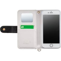 iPhoneケース　iPhone8/7/6S/6 Girlsi パンチング ブラック×ホワイト i7S-GI03 1個 サンクレスト（直送品）