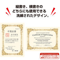 ササガワ 洋柄賞状用紙 B4判 縦横兼用 10-272 1セット(1冊(10枚)×5)