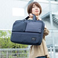 サンワサプライ 軽量カジュアルPCバッグ 15.6インチワイド ネイビー BAG-CA10NV 1個