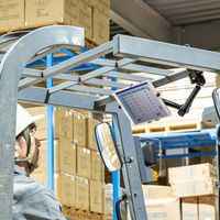 サンワサプライ 支柱取り付け用タブレットホルダー 3関節 CAR-SPHLD5 1個（直送品）