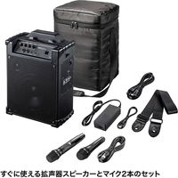 拡声器　ワイヤレスマイク　メガホン　スピーカーマイク　ハンドマイク型　MM-SPAMP10　サンワサプライ　1個（直送品）