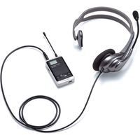 サンワサプライ ワイヤレスガイド用ヘッドセット 親機用 MM-WGS1T用 MM-WGS1T-HS2 1個（直送品）