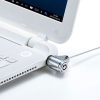 サンワサプライ 巻取り式ワイヤーセキュリティ・シリンダ錠 SLE-41S 1個